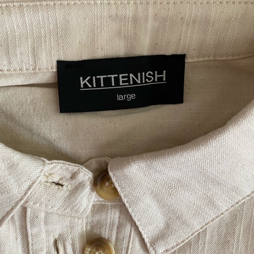 Kittenish lover linen romper - Picture 5 of 6